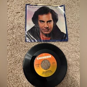 Neil Diamond | Vintage 7” Vinyl Record | Yesterday’s Songs
